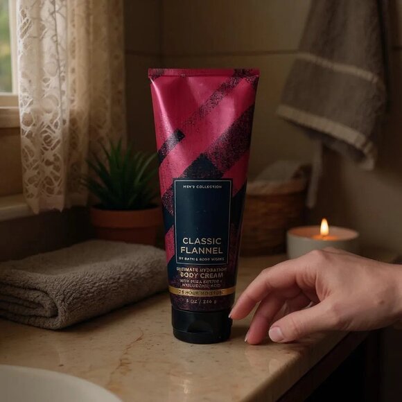 CLASSIC FLANNEL Body Cream From Bath & Body Works 8 OZ - Picture 2 of 4